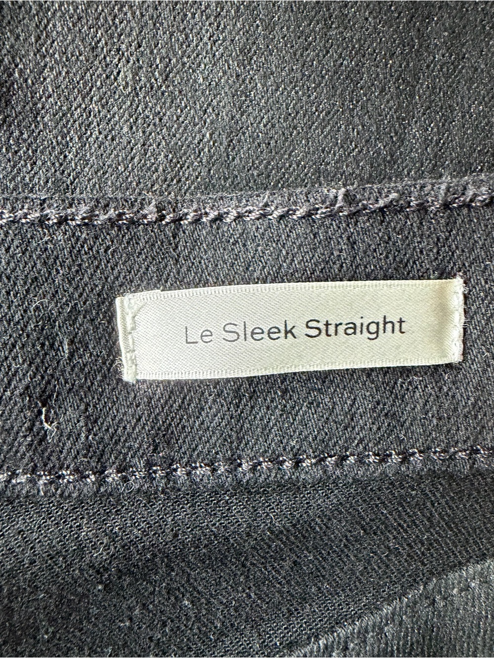 Frame Denim Le Sleek Straight Women’s Jeans - Waxed Black - Picture 4 of 8